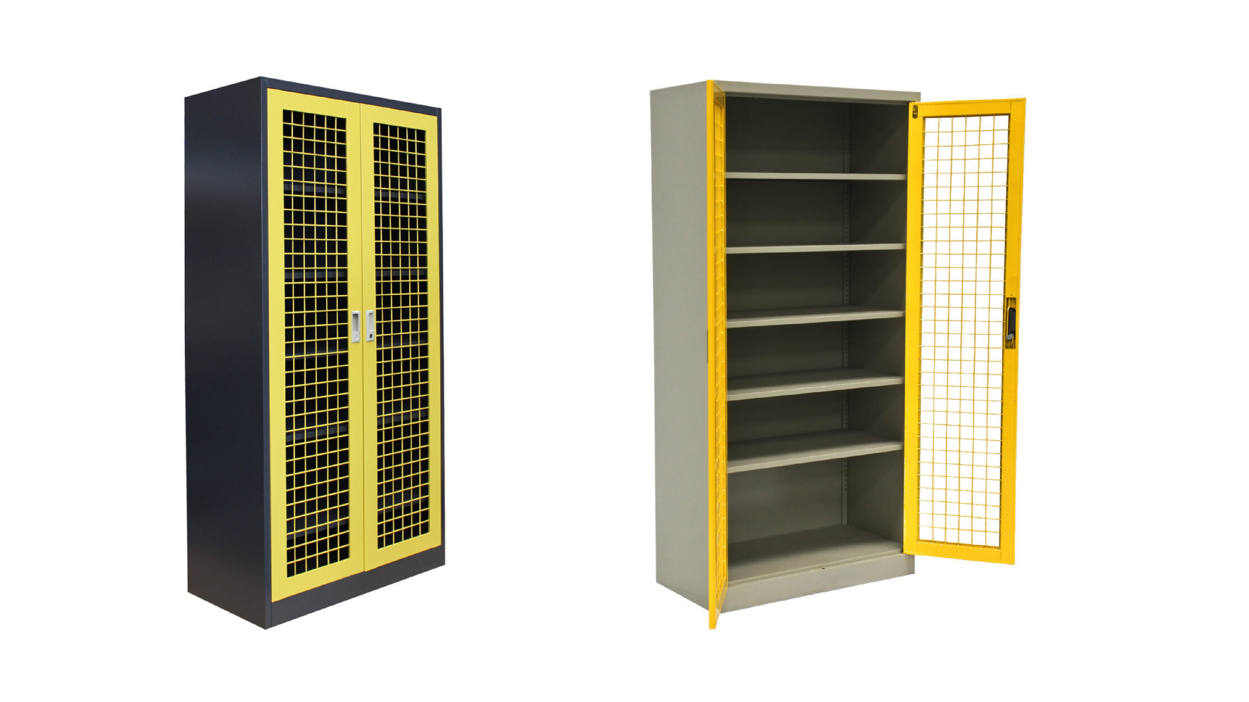 office storage cabinets for security open and closed