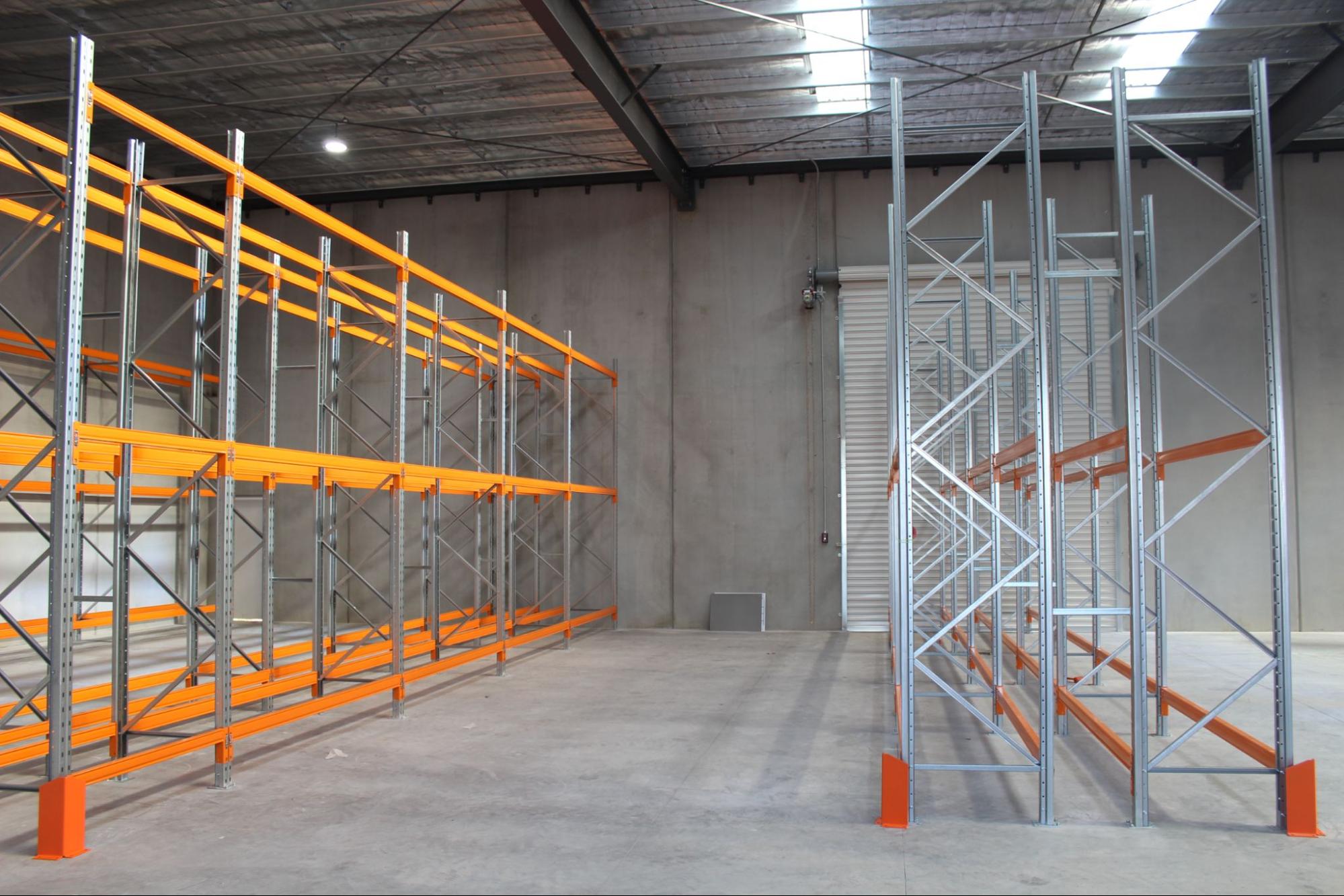 Optimising aisle space between racking