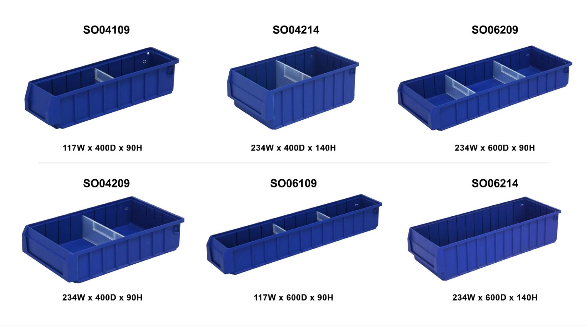 Plastic parts bins - storage boxes